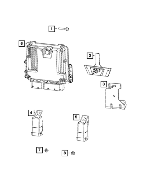 Keys, Modules and Engine Controllers for 2019 Jeep Grand Cherokee #11