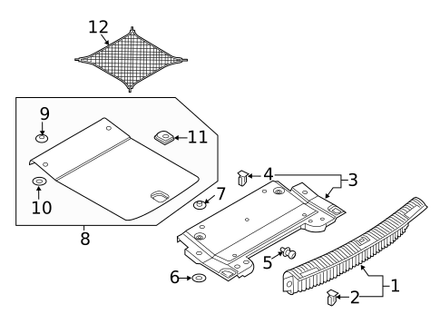 Interior Trim - Rear Body for 2019 Audi A4 Quattro #1