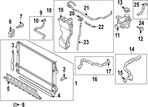 Radiator & Components for 2023 Mazda CX-50 #0
