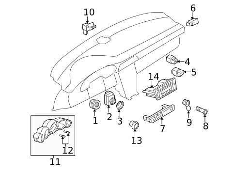 Switches for 2013 Porsche 911 #1