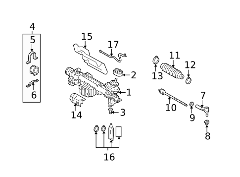 Steering Gear & Linkage for 2015 Volkswagen Golf #13