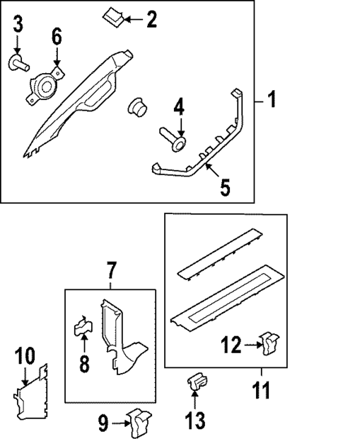 Interior Trim - Cab for 2023 Ford F-150 Lightning #1