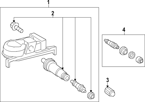 Tire Pressure Monitor Components for 2024 Lexus RZ450e #0