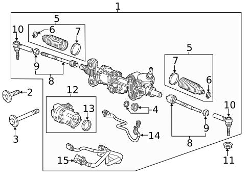Steering Gear & Linkage for 2016 GMC Sierra 1500 #0