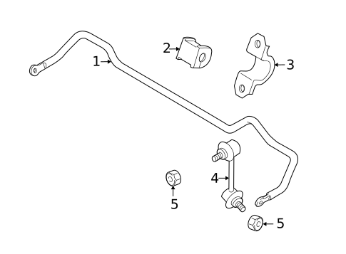 Stabilizer Bar & Components for 2012 Mazda CX-9 #2