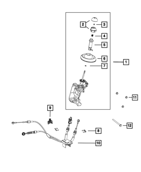 Gearshift Controls and Related Parts for 2015 Fiat 500 #1