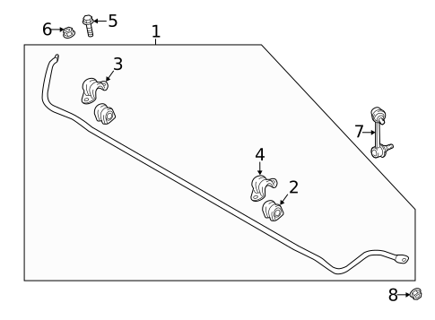 Stabilizer Bar & Components for 2020 Kia Stinger #0
