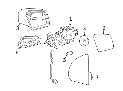 Outside Mirrors for 2007 Mercedes-Benz R 63 AMG® #2