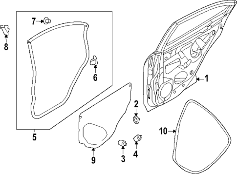 Door & Components for 2025 Subaru WRX #1