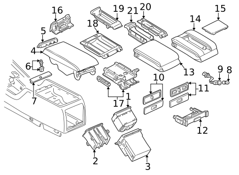 Armrest for 1997 BMW 740iL #0
