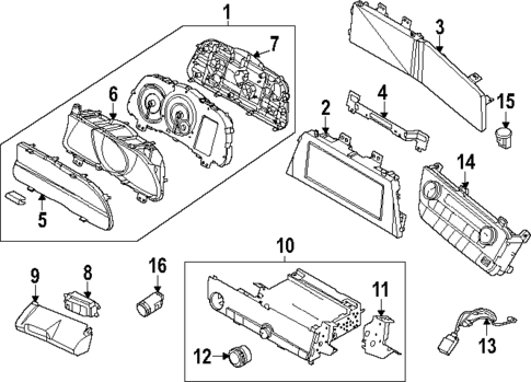 Instruments & Gauges for 2022 Hyundai Elantra #0