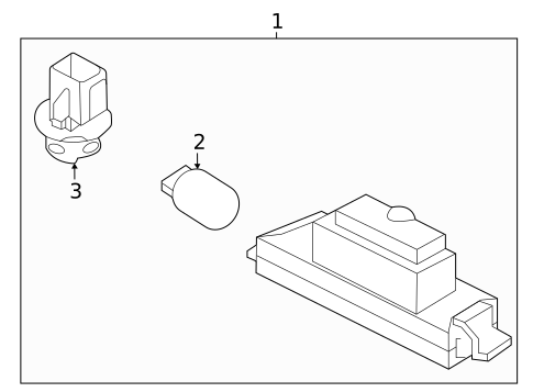 License Lamps for 2024 Kia Sorento #1