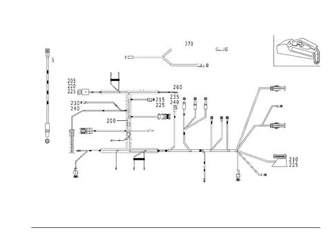 Cable Harness Automobile Telephone for 1999 Mercedes-Benz E430 #2