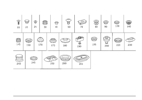 Expansion Plugs, Grommets for 2001 Mercedes-Benz S55 AMG #0