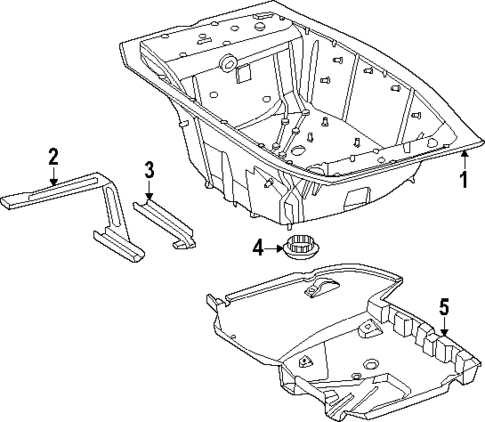 Rear Floor & Rails for 2024 Mercedes-Benz CLE300 #2