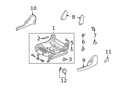 Tracks & Components for 2004 Toyota Matrix #1
