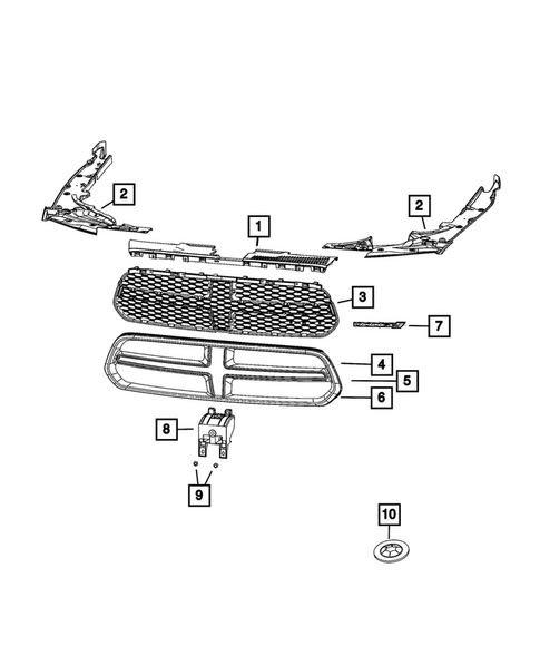Grilles for 2018 Dodge Durango #0