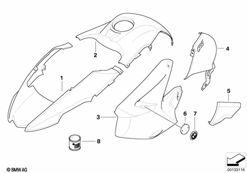 Painted Parts for 2008 BMW-Motorrad R 1200 GS #0