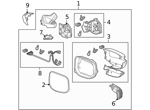 Mirrors for 2014 Honda Insight #0