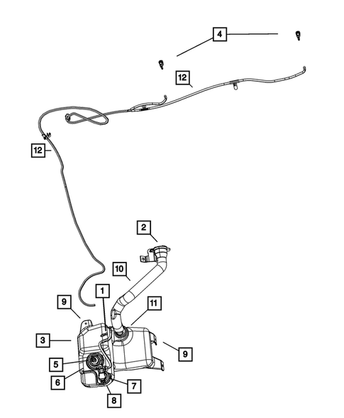 Wiper and Washer System for 2008 Chrysler Pacifica #1