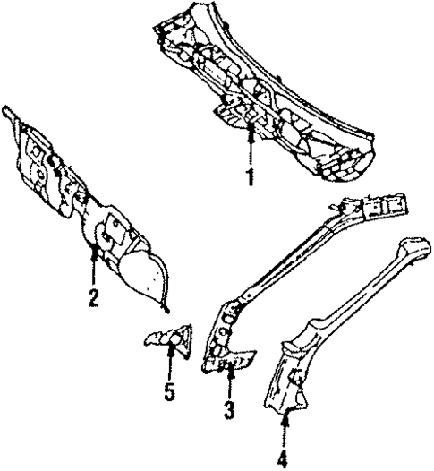 Cowl for 1985 Subaru XT #0