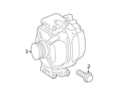 Alternator for 2022 Mercedes-Benz Metris #2