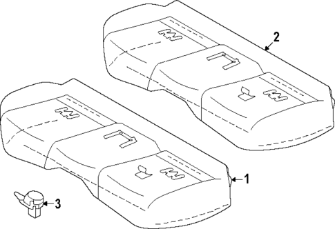 Rear Seat Components for 2024 Subaru Impreza #2