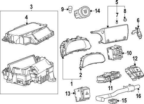 Cluster & Switches for 2025 Lexus NX350h #0