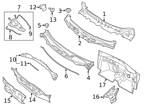 Cowl for 2018 Nissan Maxima #1