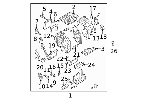 Condenser, Compressor & Lines for 2009 Hyundai Sonata #1