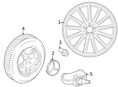 Wheels for 2021 Mercedes-Benz GLS63 AMG #2
