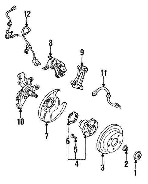Rear Brakes for 1994 Mazda MX-6 #0