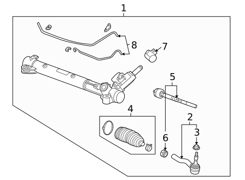 Steering Gear & Linkage for 2010 Cadillac CTS #3