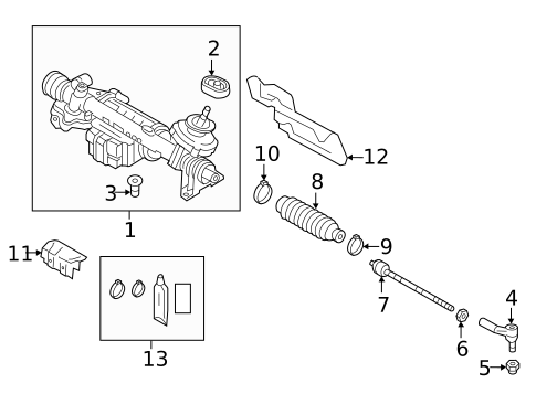 Steering Gear & Linkage for 2015 Volkswagen Golf #9