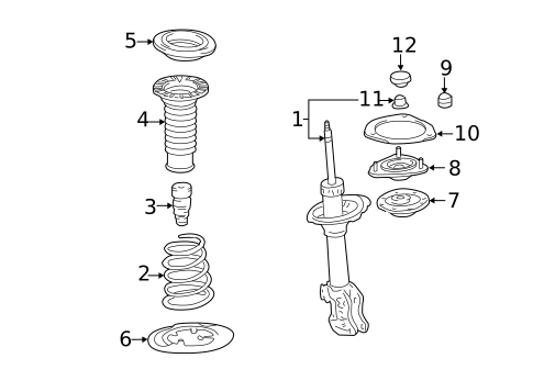 Struts & Components for 2012 Scion tC #0