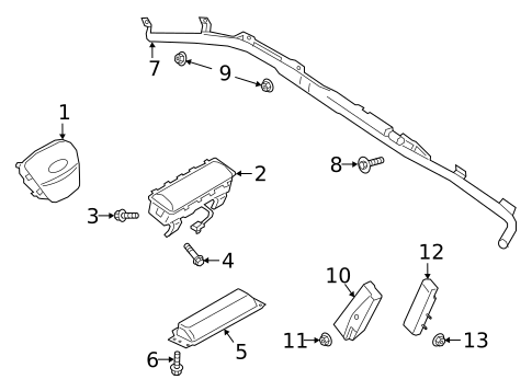Air Bag Components for 2025 Ford Bronco Sport #0