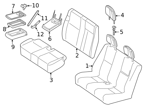 Front Seat Components for 2011 Mercedes-Benz Sprinter 2500 #1