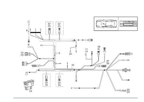 Cable Harness for Radio, Loudspeaker and CD-Player for 1998 Mercedes-Benz E430 #3