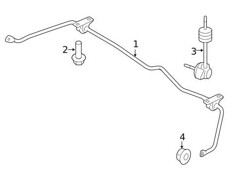 Stabilizer Bar & Components for 2018 Lincoln MKT #2