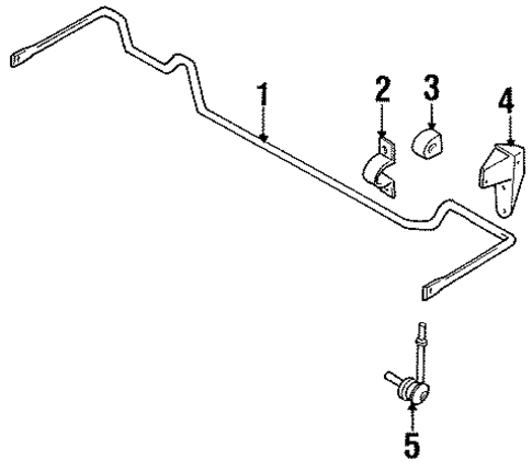 Stabilizer Bar & Components for 1993 Nissan Sentra #0