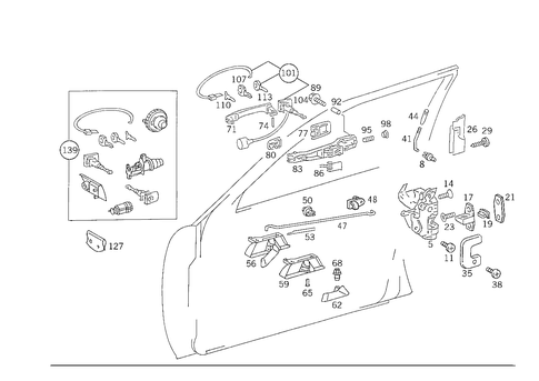 Locking System for 1988 Mercedes-Benz 260E #2