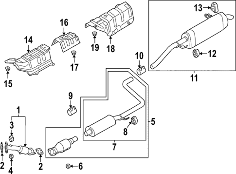Exhaust Components for 2022 Kia Forte #0