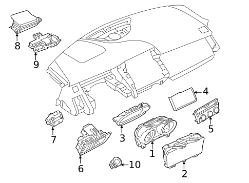 Instrument Panel for 2020 Jaguar E-Pace #1