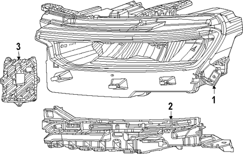 Headlamp Components for 2025 Jeep Grand Cherokee #0
