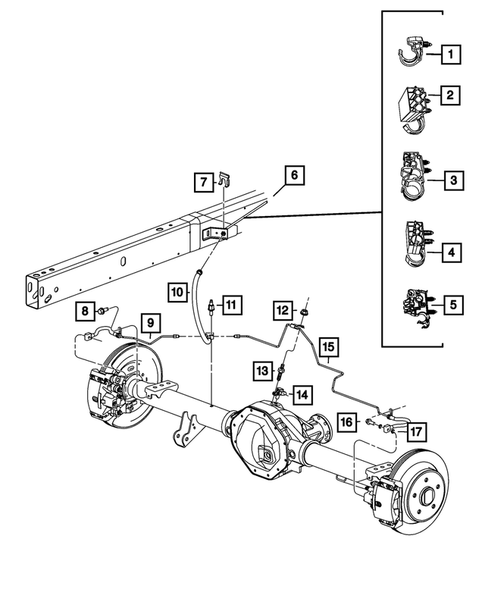 Hydraulic Control Unit, Brake Tubes and Hoses for 2019 Ram 3500 #0