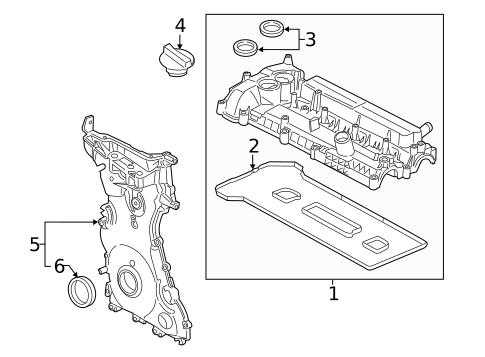 Valve & Timing Covers for 2017 Ford Edge #0