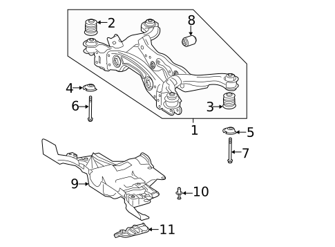 Suspension Mounting for 2021 Mercedes-Benz CLA250 #0