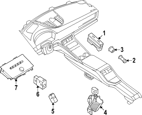 Front Console for 2025 Porsche Panamera #1