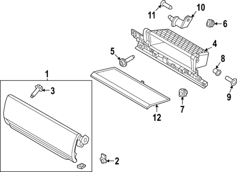 Glove Box for 2023 Ford Expedition #0