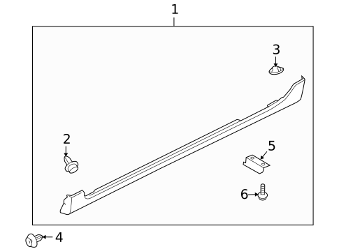 Exterior Trim - Pillars for 2008 Mazda 3 #2